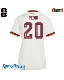 Spania Pedri Gonzalez #20 Echipament de Fotbal Replică Mondial 2026 Femei Deplasare